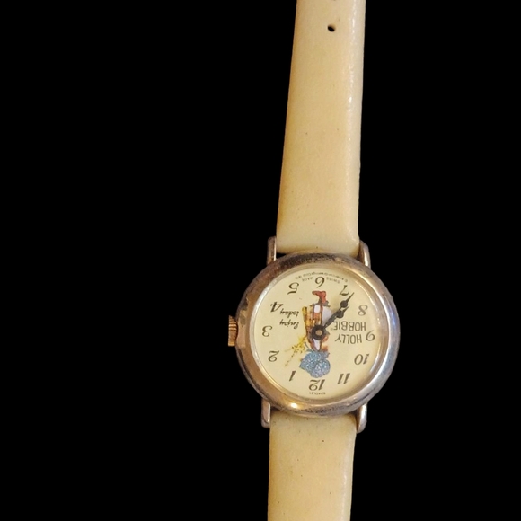 Kids Cream Watch with Cartoon Design